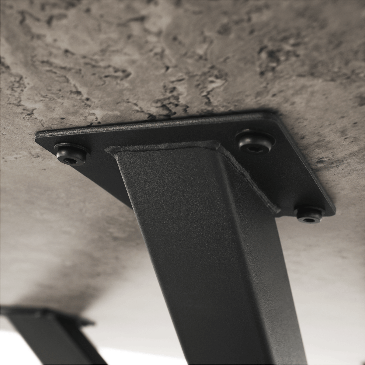 Masă de luat masa KRAPINA, gri carbon / negru, diametru 120 cm Kondela