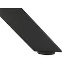 Masă de luat masa KRAPINA, gri carbon / negru, diametru 120 cm Kondela