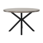 Masă de luat masa KRAPINA, gri carbon / negru, diametru 120 cm Kondela