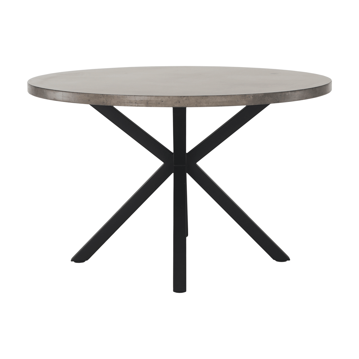 Masă de luat masa KRAPINA, gri carbon / negru, diametru 120 cm Kondela