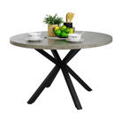 Masă de luat masa KRAPINA, gri carbon / negru, diametru 120 cm Kondela