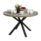 Masă de luat masa KRAPINA, gri carbon / negru, diametru 120 cm Kondela