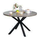 Masă de luat masa KRAPINA, gri carbon / negru, diametru 120 cm Kondela