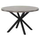 Masă de luat masa KRAPINA, gri carbon / negru, diametru 120 cm Kondela