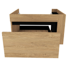 Dulăpior de pus sub chiuvetă UTRERA 80, stejar auriu/negru, 80x45.5x48 cm Kondela