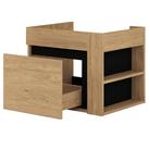 Dulăpior de pus sub chiuvetă UTRERA 60, stejar auriu/negru, 60x45.5x48 cm Kondela