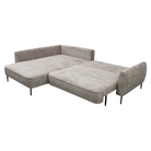 Set canapea NANTES, gri-bej Taupe, pe stânga, 273x204x71 cm Kondela
