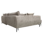 Set canapea NANTES, gri-bej Taupe, pe stânga, 273x204x71 cm Kondela