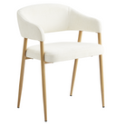 Fotoliu de sufragerie de design BEAULIEU TIP 1, crem/fag, 53x51x74 cm Kondela