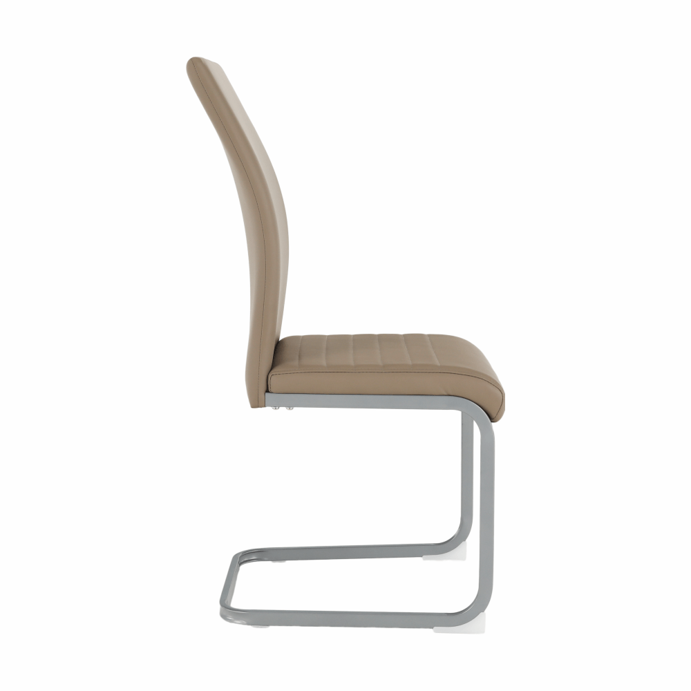 Scaun dining BELLAGIO, gri maro Taupe / gri, piele eco, 42x56x99 cm Kondela
