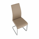 Scaun dining BELLAGIO, gri maro Taupe / gri, piele eco, 42x56x99 cm Kondela