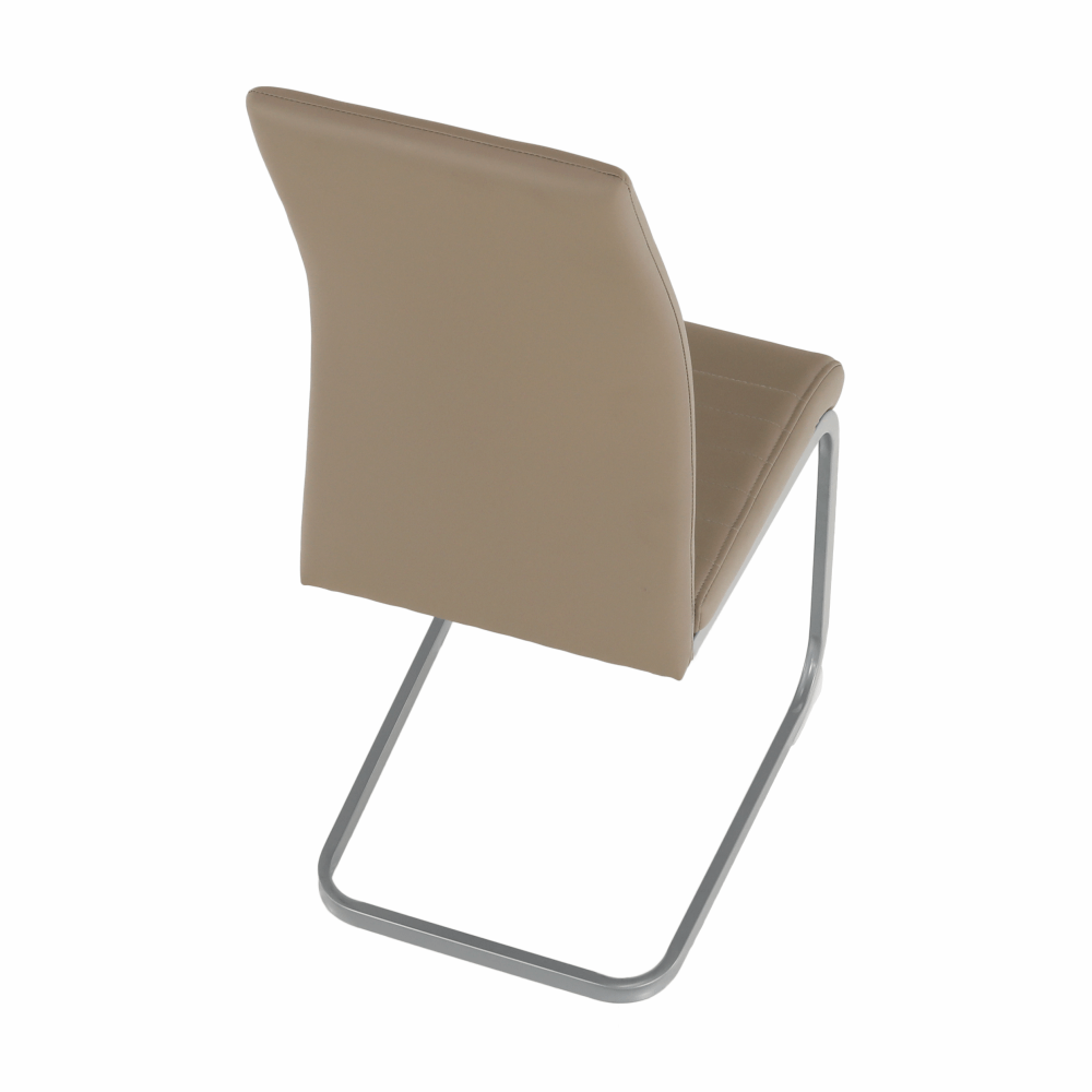 Scaun dining BELLAGIO, gri maro Taupe / gri, piele eco, 42x56x99 cm Kondela