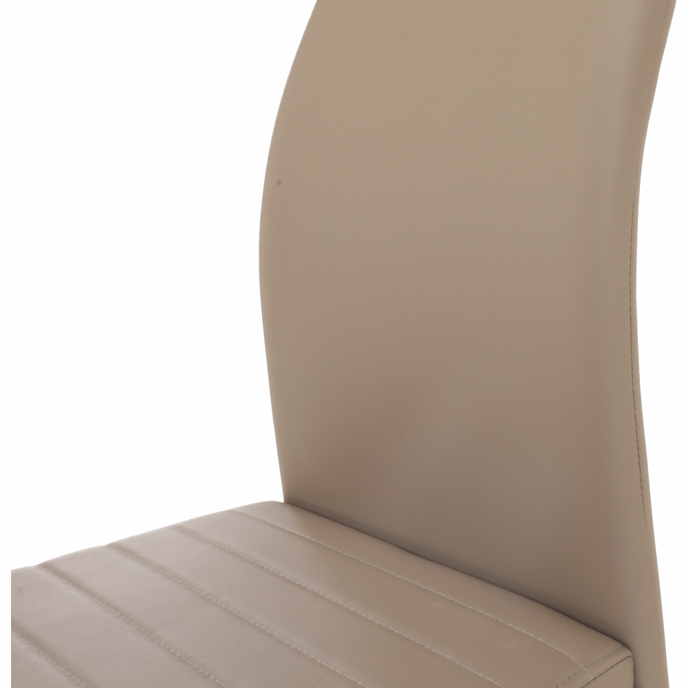 Scaun dining BELLAGIO, gri maro Taupe / gri, piele eco, 42x56x99 cm Kondela