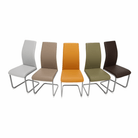 Scaun dining BELLAGIO, gri maro Taupe / gri, piele eco, 42x56x99 cm Kondela