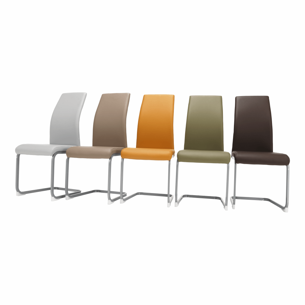 Scaun dining BELLAGIO, gri maro Taupe / gri, piele eco, 42x56x99 cm Kondela