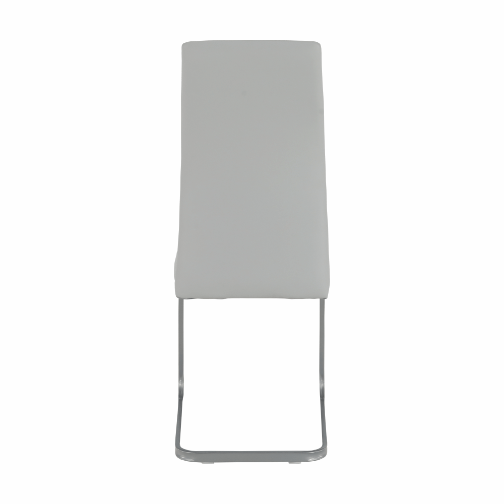 Scaun dining BELLAGIO, gri deschis / gri, piele eco, 42x56x99 cm Kondela