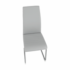 Scaun dining BELLAGIO, gri deschis / gri, piele eco, 42x56x99 cm Kondela