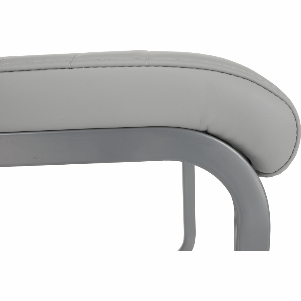 Scaun dining BELLAGIO, gri deschis / gri, piele eco, 42x56x99 cm Kondela