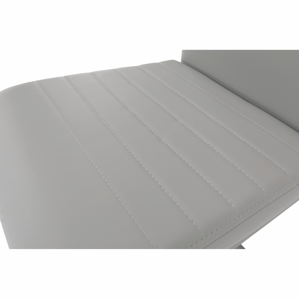 Scaun dining BELLAGIO, gri deschis / gri, piele eco, 42x56x99 cm Kondela