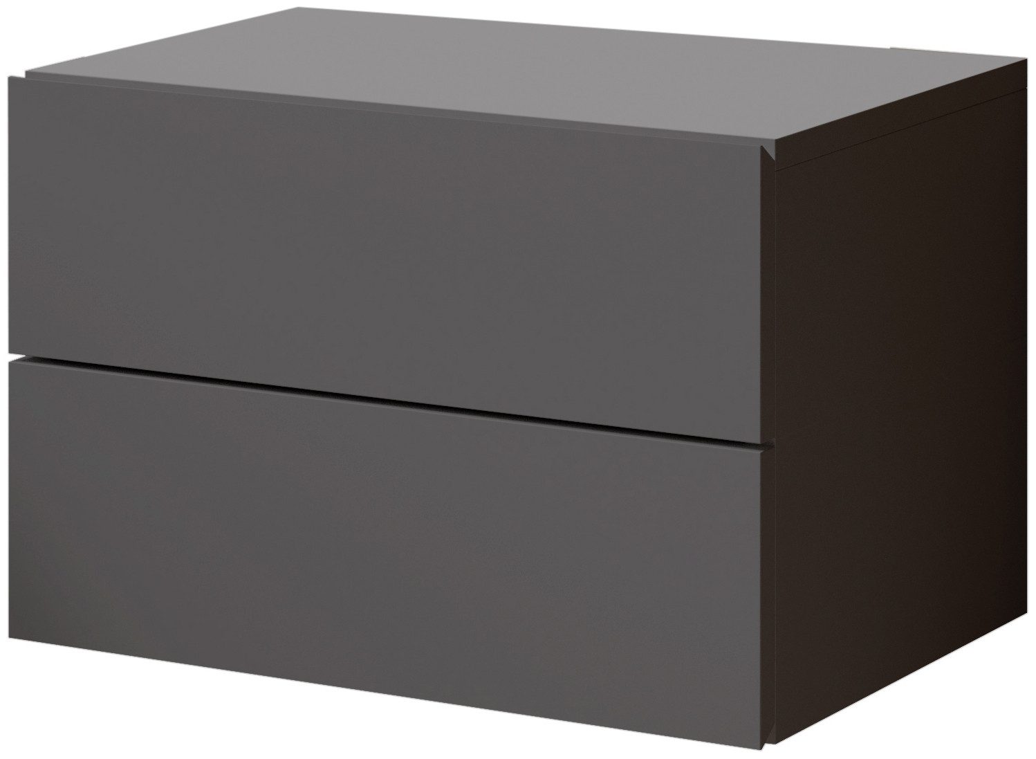 Set doua Noptiere Suspendate Cabo , Grafit , 42 cm latime Arboteca