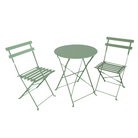 Set grădină 1+2, verde, oţel, OBAX NEW Kondela
