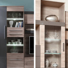 Ansamblu living, stejar san marino/latte extra lucios HG, ASSOR Kondela