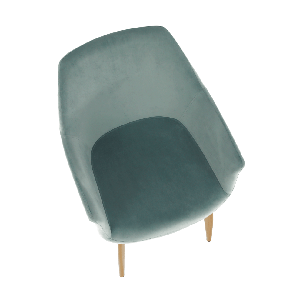 Scaun BUNOL, material mentă / fag, țesătură / metal, 56x63x82 cm Kondela