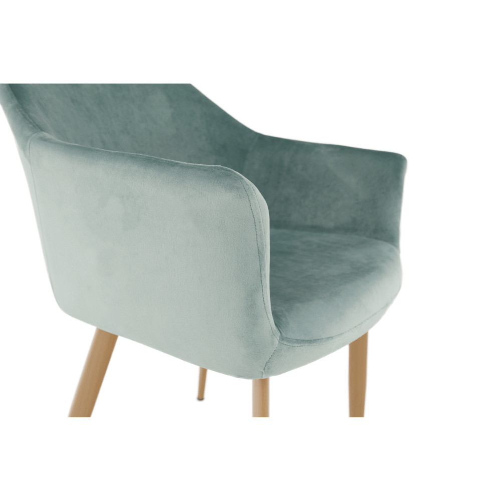 Scaun BUNOL, material mentă / fag, țesătură / metal, 56x63x82 cm Kondela
