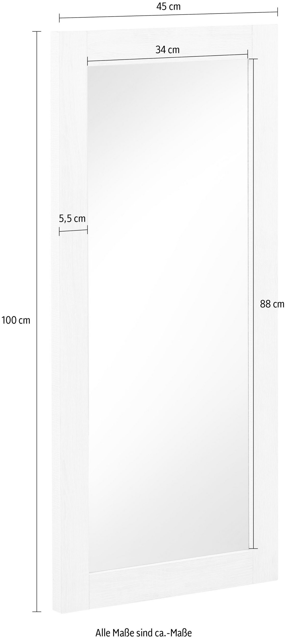 Oglinda Harry, 45 cm Arboteca