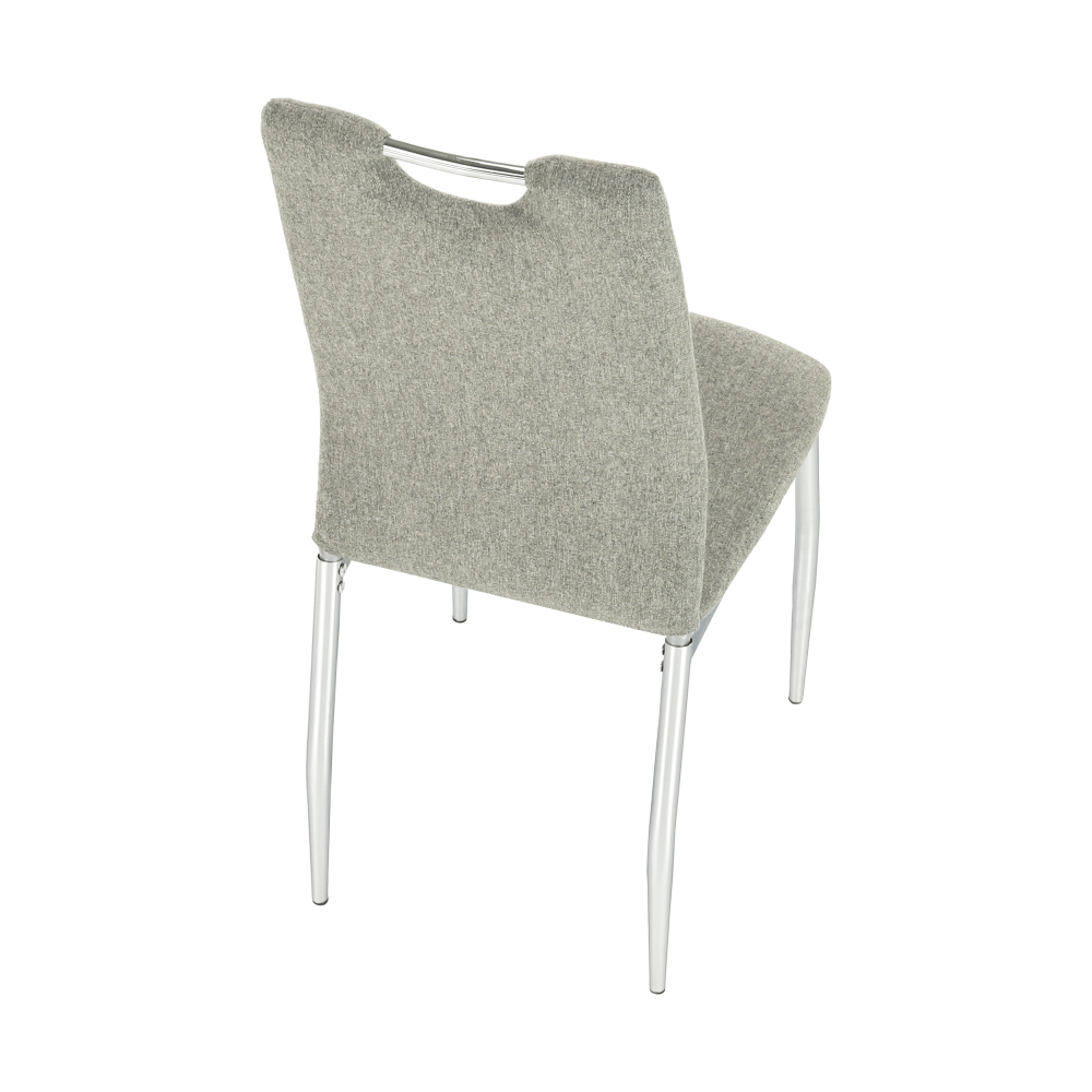 Scaun bucătărie CHIOS, material textil bej/crom, 42x52x97 cm Kondela