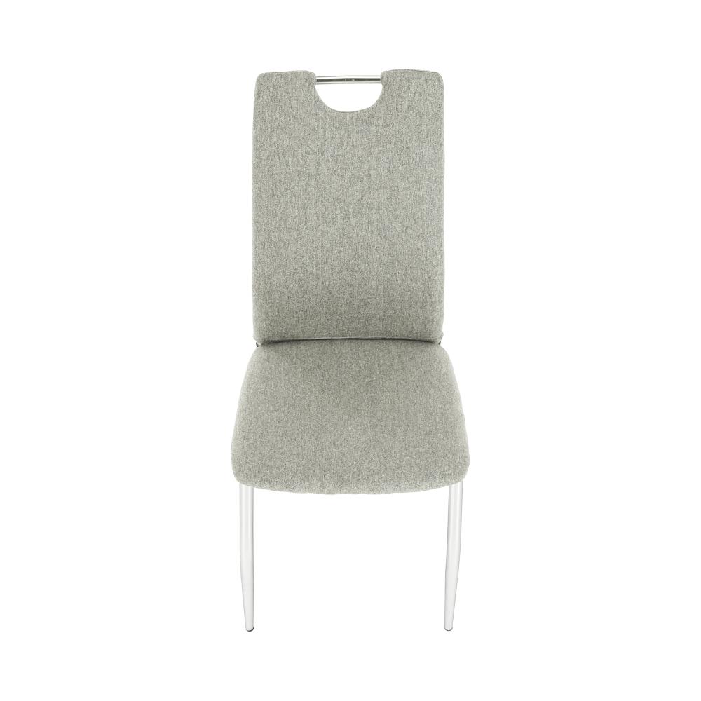 Scaun bucătărie CHIOS, material textil bej/crom, 42x52x97 cm Kondela