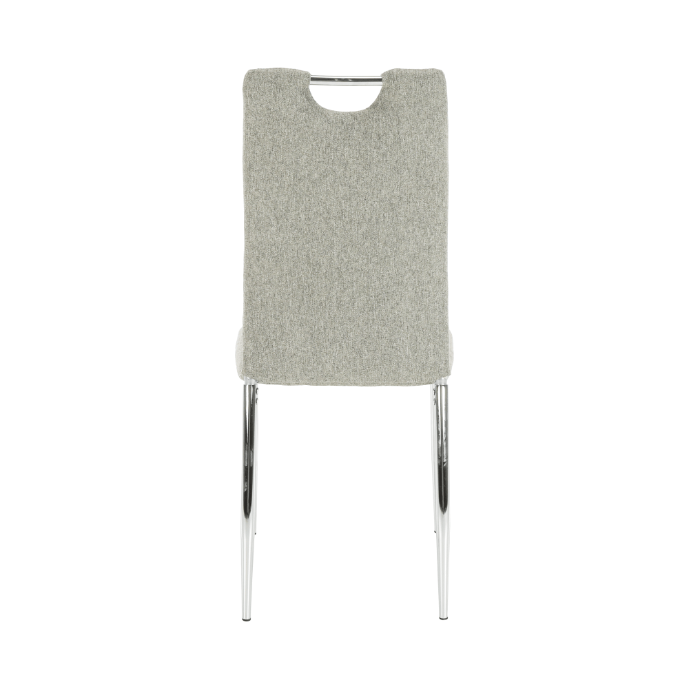 Scaun bucătărie CHIOS, material textil bej/crom, 42x52x97 cm Kondela