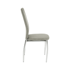 Scaun bucătărie CHIOS, material textil bej/crom, 42x52x97 cm Kondela
