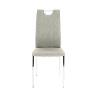 Scaun bucătărie CHIOS, material textil bej/crom, 42x52x97 cm Kondela