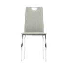 Scaun bucătărie CHIOS, material textil bej/crom, 42x52x97 cm Kondela