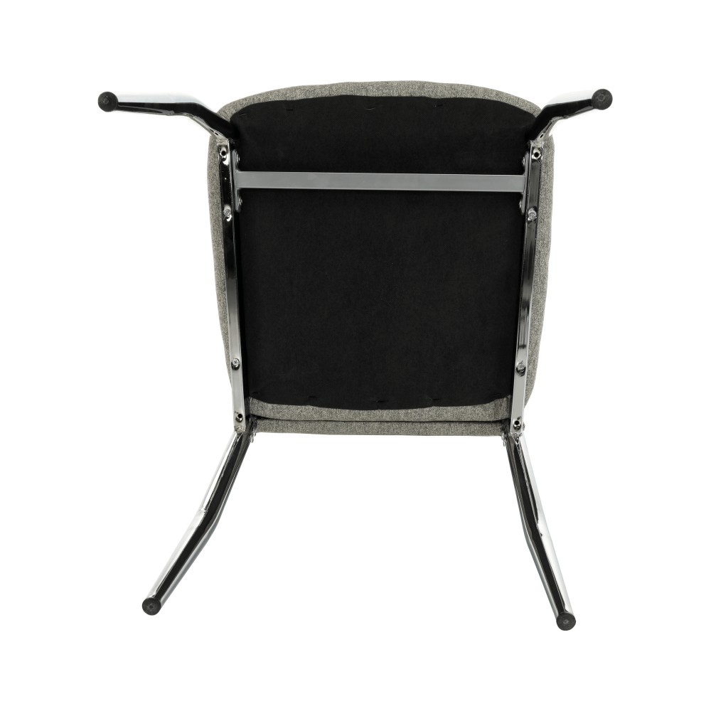 Scaun bucătărie CHIOS, material textil bej/crom, 42x52x97 cm Kondela