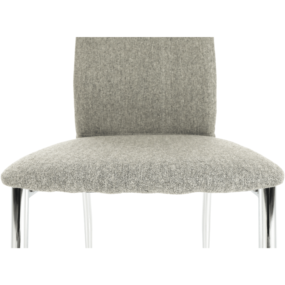 Scaun bucătărie CHIOS, material textil bej/crom, 42x52x97 cm Kondela