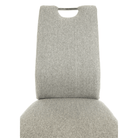 Scaun bucătărie CHIOS, material textil bej/crom, 42x52x97 cm Kondela