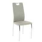 Scaun bucătărie CHIOS, material textil bej/crom, 42x52x97 cm Kondela