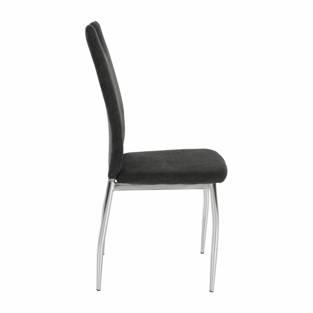 Scaun dining CHIOS, textil gri maro/crom, 42x52x97 cm Kondela