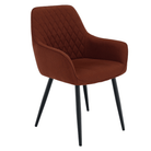 Scaun de design KOMOTINI, maro/negru, 55.5x58.5x83.5 cm Kondela