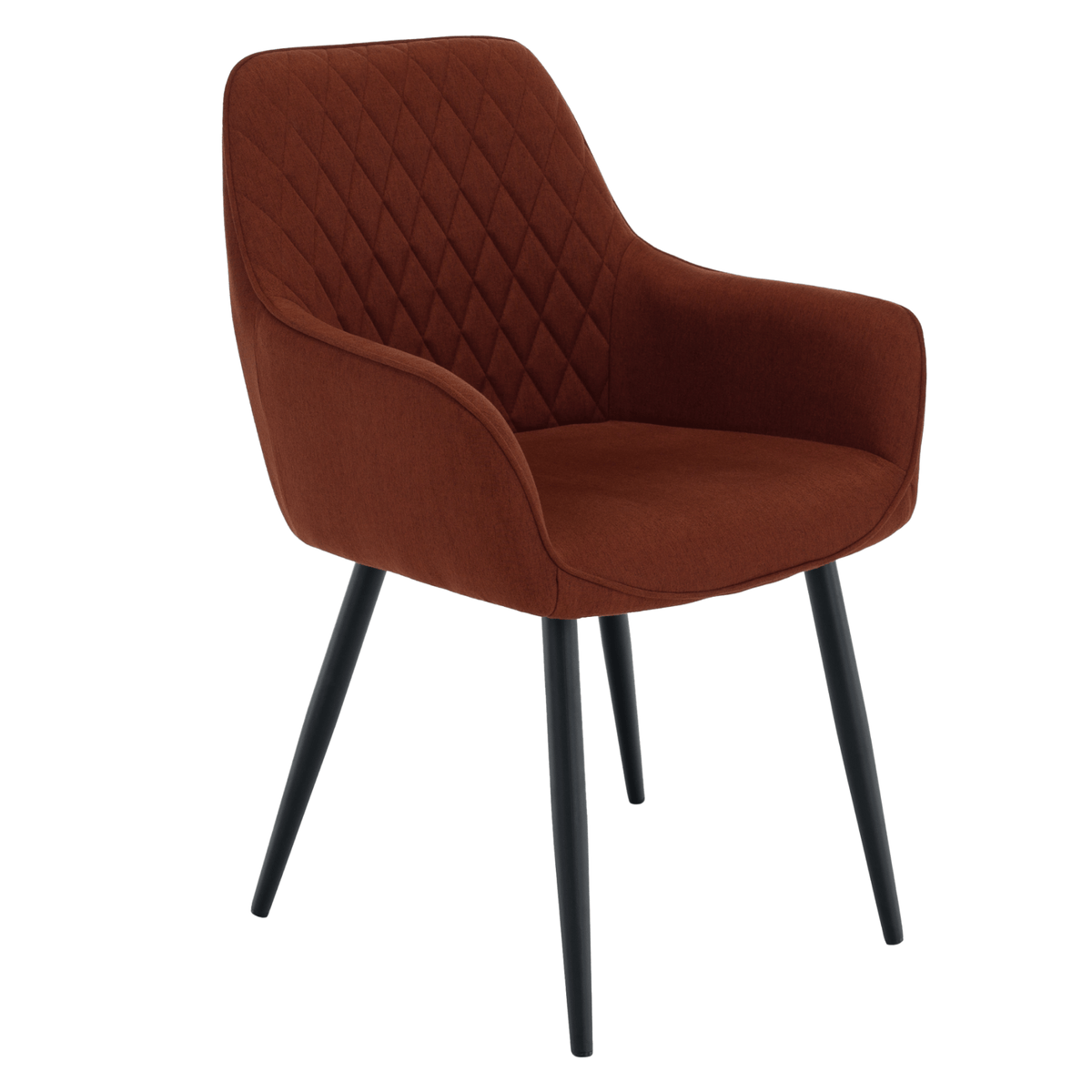 Scaun de design KOMOTINI, maro/negru, 55.5x58.5x83.5 cm Kondela