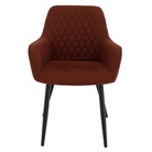 Scaun de design KOMOTINI, maro/negru, 55.5x58.5x83.5 cm Kondela