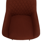 Scaun de design KOMOTINI, maro/negru, 55.5x58.5x83.5 cm Kondela