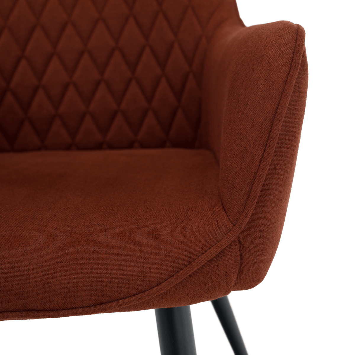 Scaun de design KOMOTINI, maro/negru, 55.5x58.5x83.5 cm Kondela