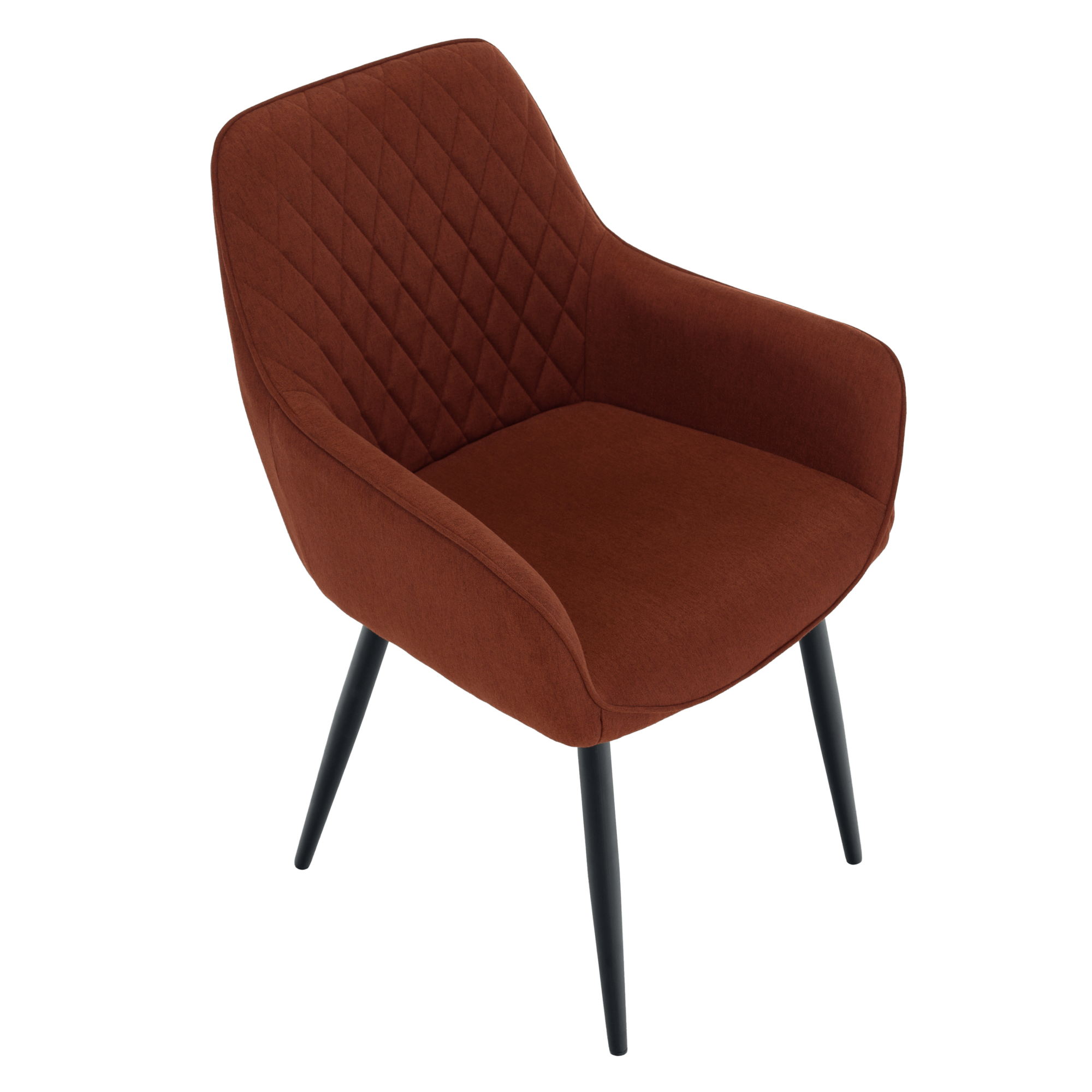 Scaun de design KOMOTINI, maro/negru, 55.5x58.5x83.5 cm Kondela