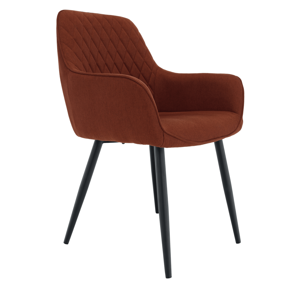 Scaun de design KOMOTINI, maro/negru, 55.5x58.5x83.5 cm Kondela