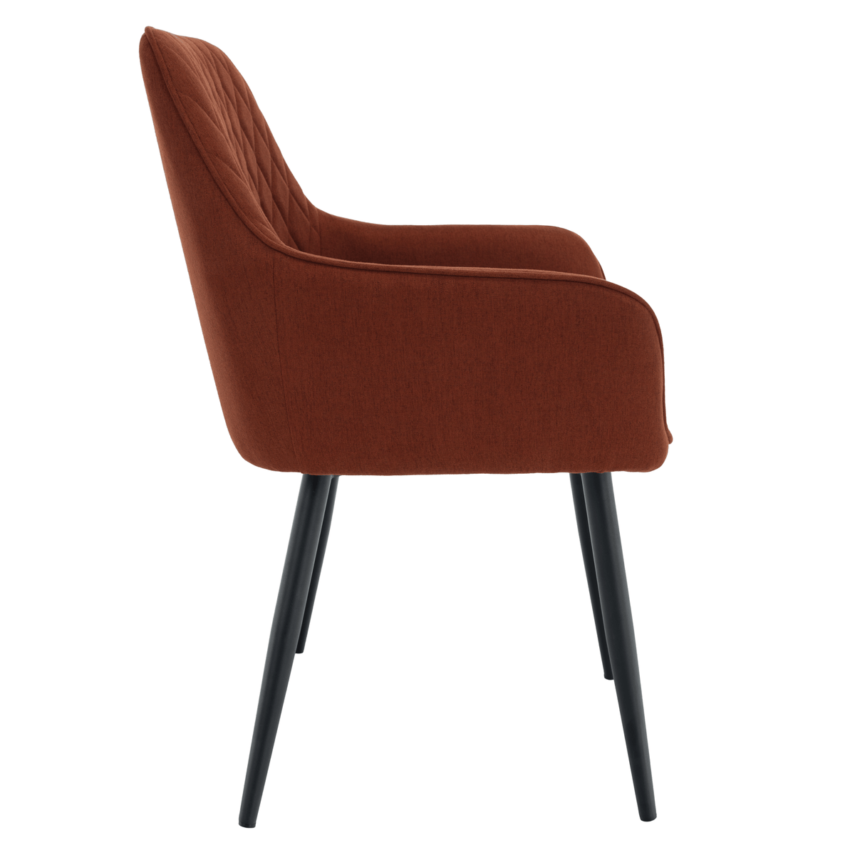 Scaun de design KOMOTINI, maro/negru, 55.5x58.5x83.5 cm Kondela