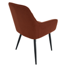Scaun de design KOMOTINI, maro/negru, 55.5x58.5x83.5 cm Kondela