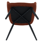 Scaun de design KOMOTINI, maro/negru, 55.5x58.5x83.5 cm Kondela